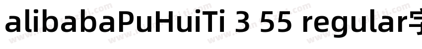 alibabaPuHuiTi 3 55 regular字体字体转换